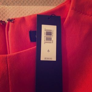 Never worn - coral banana republic dress